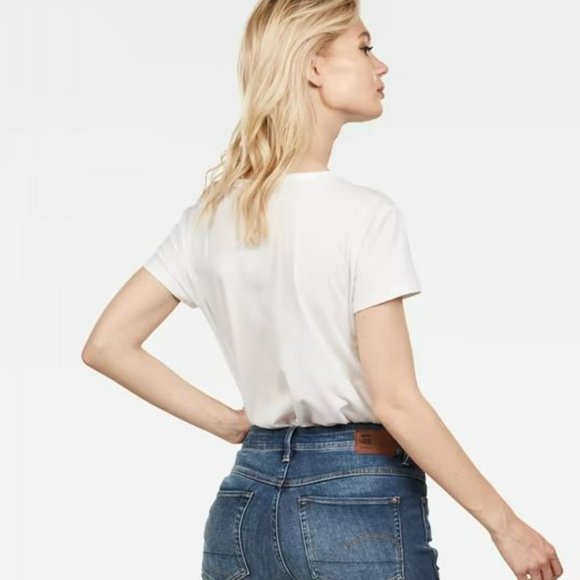 G-STAR RAW Rainbow Logo White T - Picture 2 of 7